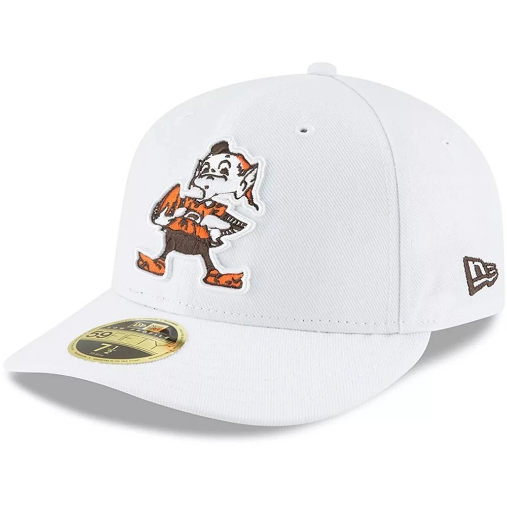 Cleveland Browns Hat Cap New Era 7 5/8 Fitted 59Fifty Brownie Elf Low Profile